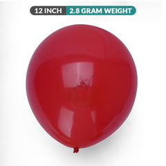 Pack of 100 - 2.8 gram - Red Wine latex Balloon - Premium Quality Balloons for Parties & Events