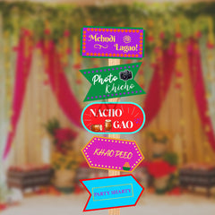 Customize Welcome Mehndi Sign Board