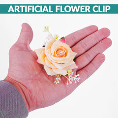 Fashion Flower Rose Hair Hairpin For Woman Wedding Bridal Hair Clip Gifts