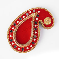 Decorate Mehndi kairi Shape Tray