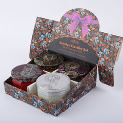 Scented Jar Candles | Pack of 4 | For Room Decor
