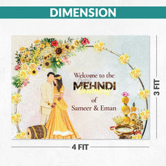 Customize Festival | Mehndi Welcome Board
