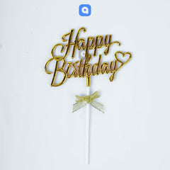 3D Happy Birthday Cake Topper