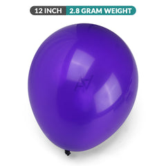 Pack of 100 - 12 Inches - Purple latex Balloon - Premium Quality Balloons for Parties & Events