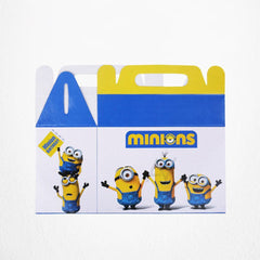 Pack of 10 - Minions Theme Goodie Boxes - Ali Akbar Decoration