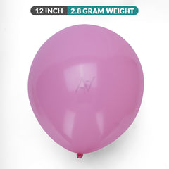 Pack of 100 - 12 Inches - Sakura Pink latex Balloon - Premium Quality Balloons for Parties & Events