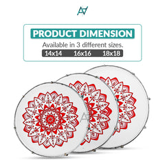 3 Pcs Duffli Set – Traditional Dholki for Mehndi & Wedding Events | Available in 3 Sizes