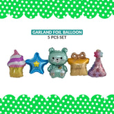 Garland Foil Balloon 5 Pcs Set