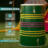 Simple Wooden Dhol – Traditional Handmade Dhol