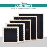 Off White Square Cane Basket for Home or Gifting