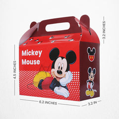 Pack of 10 - Mickey Mouse Theme Goodie Boxes - Ali Akbar Decoration