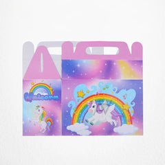 Pack of 10 - Unicorn Theme Goodie Boxes - Ali Akbar Decoration