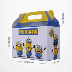 Pack of 10 - Minions Theme Goodie Boxes - Ali Akbar Decoration