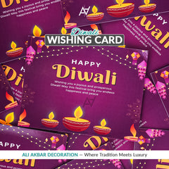 Pack of 10 – Diwali Wishing Cards | Ali Akbar Decorations