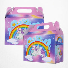 Pack of 10 - Unicorn Theme Goodie Boxes - Ali Akbar Decoration