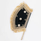 Hand Made Velvet Fan 1 pcs For Mendhi, Maiyu, party Decoration