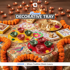 Decorative Diya Tray for Diwali & Festive Decor – Ali Akbar Decorations