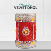Velvet Dhol – Decorative Dhol for Mehndi & Wedding Events | 5 Colors