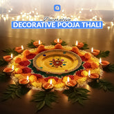 Decorative Pooja Thaali for Festivals & Rituals - Ali Akbar Decorations