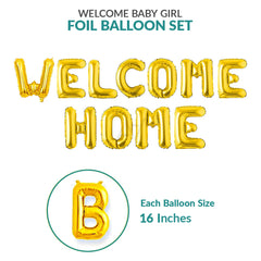 Welcome Home Foil Balloons Set
