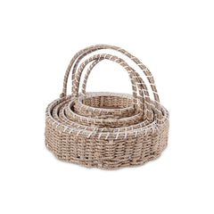 5 pcs Set - Round Jute Basket