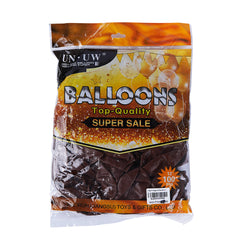 Pack of 100 - 12 Inches Choco brown Latex Balloon