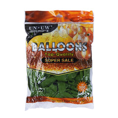 Pack of 100 - 12 Inches Parrot Green Latex Balloon