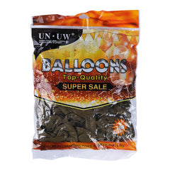 Pack of 100 - 12 Inches Choco brown Latex Balloon