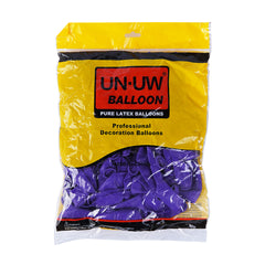 Pack of 100 - 12 Inches Metallic Purple Latex Balloon