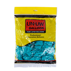 Pack of 100 - 12 Inches Sea Greenish blue Latex Balloon