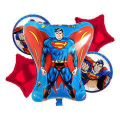 Pack of 10 - Superman Foil balloons - 5 pcs Set - Ali Akbar decoration