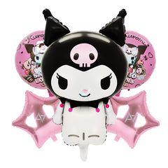 Pack of 10 - 5 pcs Set Sanrio theme foil Balloons - Ali Akbar decoration