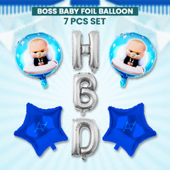 Pack of 10 - Boss Baby Foil Balloons - 5 pcs Set - Ali Akbar decoration
