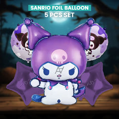 Pack of 10 - Sanrio Foil Balloons - 5 pcs Set - Ali Akbar decoration