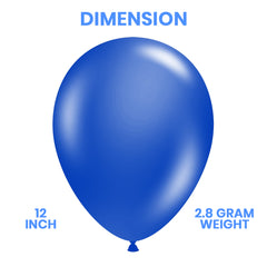 Pack of 100 - 12 Inches Dark blue Latex Balloon