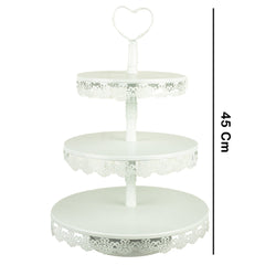 3 Tier White Cupcake Stand - ardor