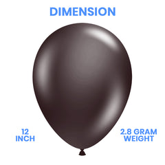 Pack of 100 - 12 Inches brown latex balloon