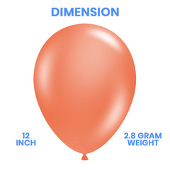 Pack of 100 - 12 Inches Apricot Latex Balloon