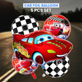 Pack of 10 - Car Foil Balloon - 5 pcs Set - Ali Akbar decoration