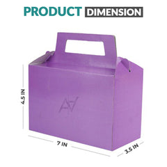 Pack of 10 - Macron purple Goodie Boxes | Perfect for Parties & Events – Ali Akbar Decoration