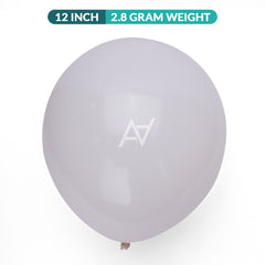 Pack of 100 - 12 inch - Milky White latex Balloon - Premium Quality Balloons for Parties & Events
