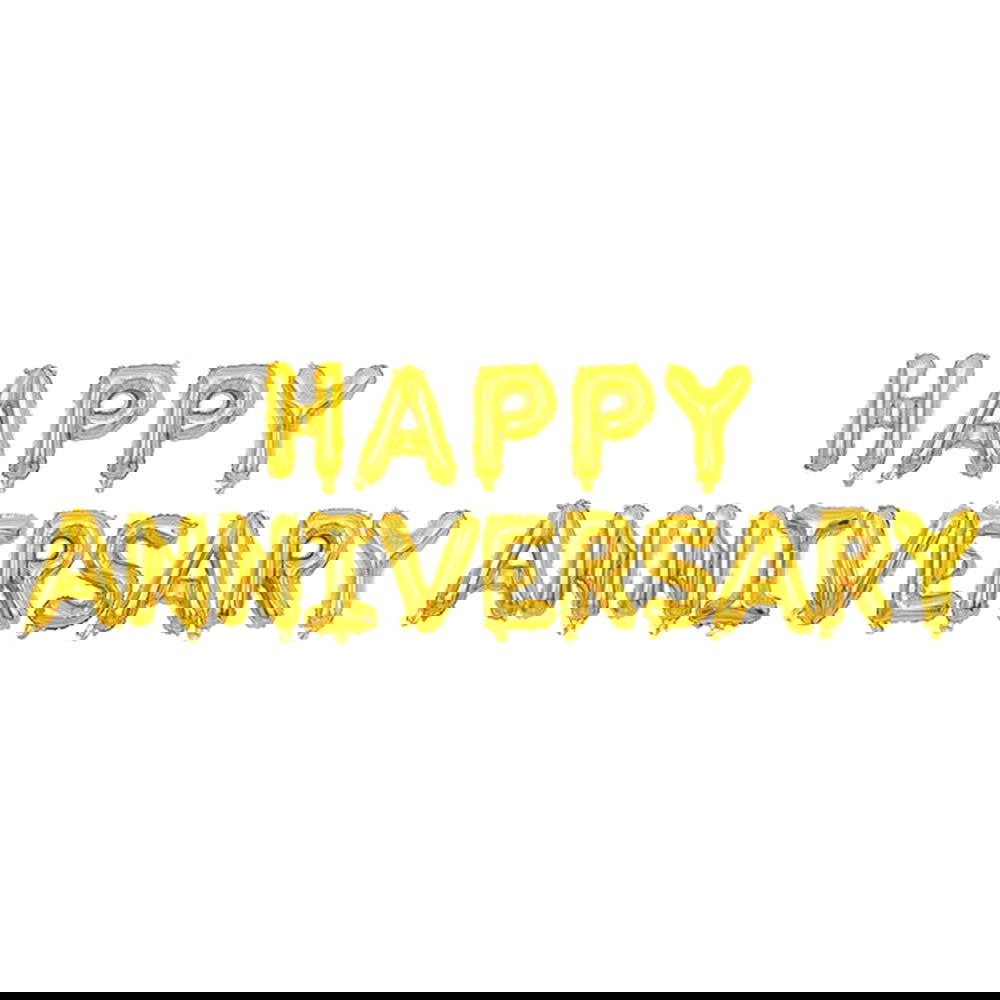 Anniversary Foil Balloon Golden Color - ardor