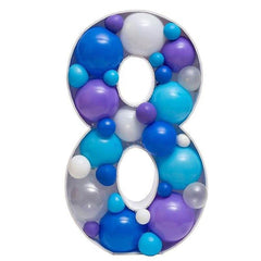 DIY 8 Number Balloon Mosaic - ardor
