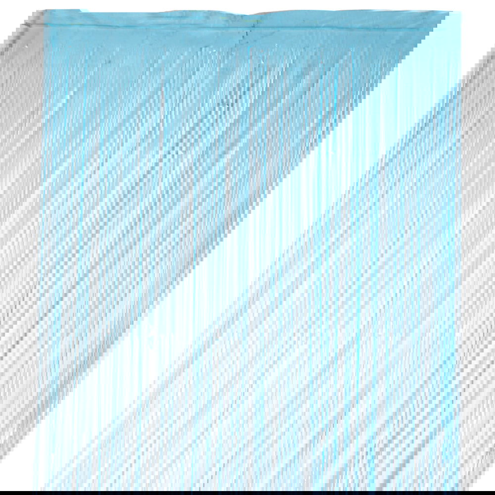 Fluorescent Baby Blue Foil Curtains - ardor