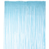 Fluorescent Baby Blue Foil Curtains - ardor