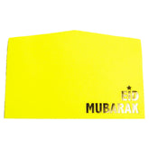 Fluorescent Light Yellow Eid Envelopes - ardor