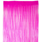 Fluorescent Shocking Pink Foil Curtains - ardor