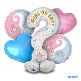 Gender Reveal Foil Balloon 5 Pcs Set
