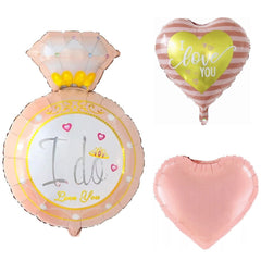 I Do Ring Foil Balloons 5 Pcs Set