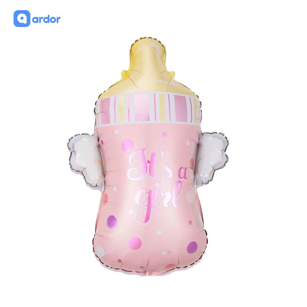 Its a Girl Feeder Shaped Foil Balloon - ardor